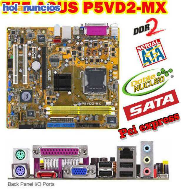 28 PLACA BASE SOKT 775 ASUS P5VD2-MX - Placas base
