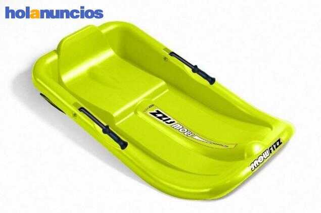 Prosperplast - Trineo RACE Direccionable Con Frenos Y Cuerda, Color Verde